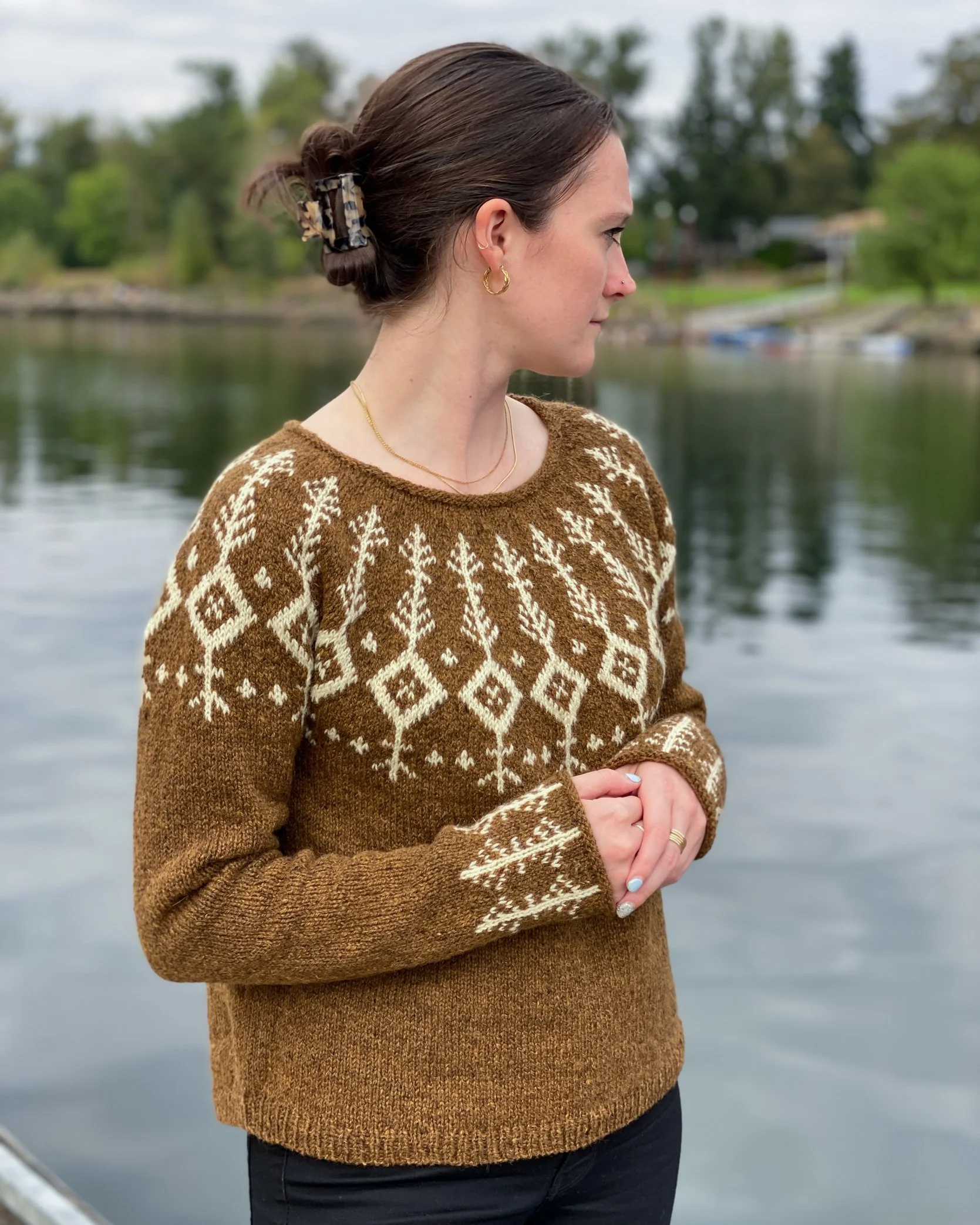 Frozen Lake Colorwork Sweater Kntting Pattern — Knit for the Soul